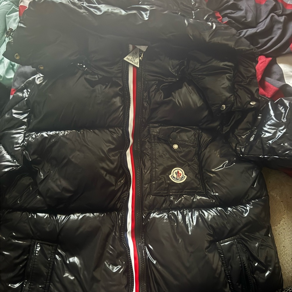 Moncler Shiny Black Quilted Jacket
